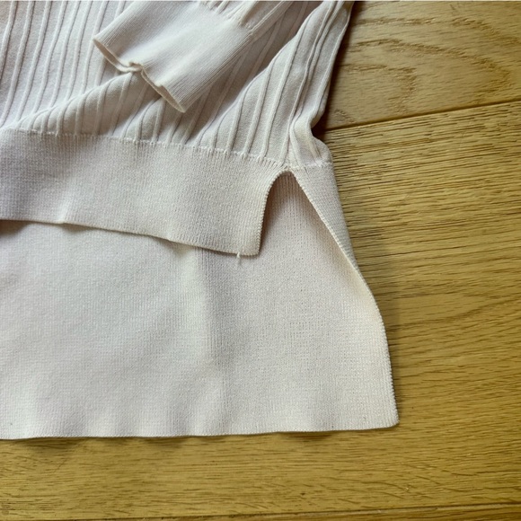 ACNE STUDIOS ISSY RIB PALE PINK TOP - XS - Picture 4 of 13